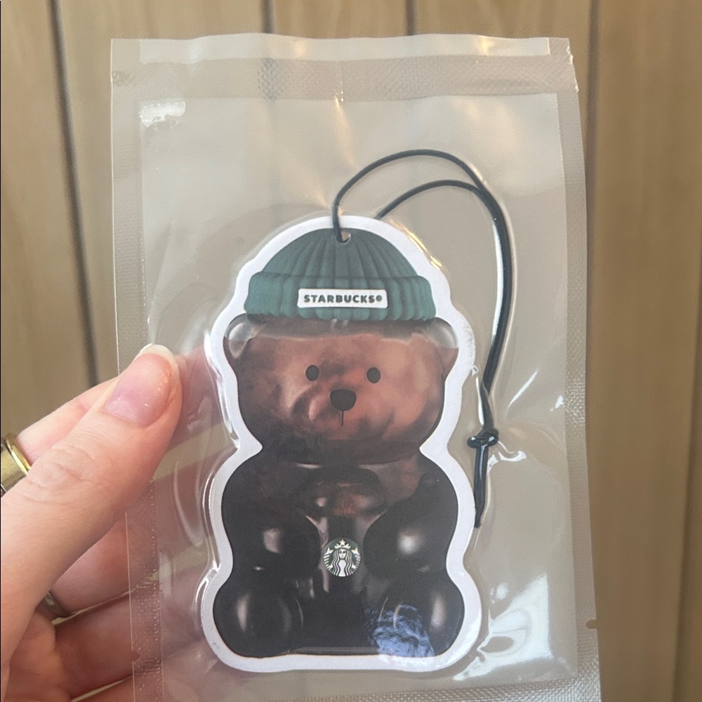 Starbucks bear cup car freshie